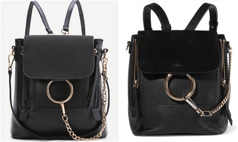 chloe faye backpack small black|chloe faye backpack red.